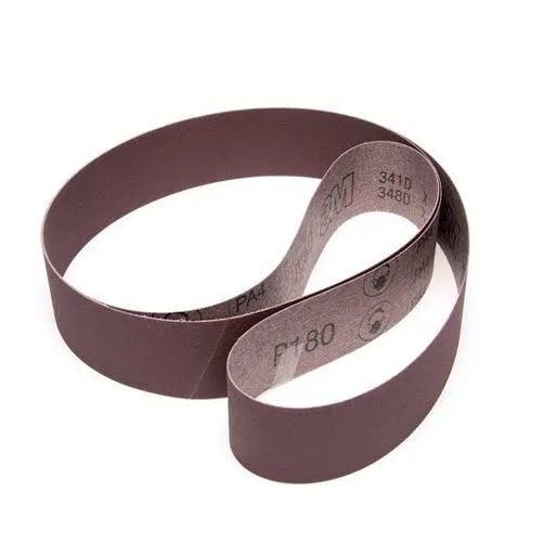 3M Cloth Belt 341D, P120 X-weight, 3 in x 168 in, Film-lok, Single-Flex