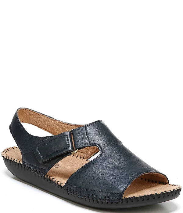 Naturalizer Scout Slingback Sandals - Navy Leather