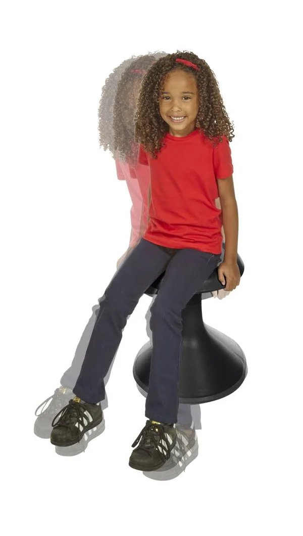 Classroom Select NeoRok Motion Stool - Active Wobble Seating, 15-1/2 inch Seat Height, Paprika, Gold, Nylon, Choose A Color, L