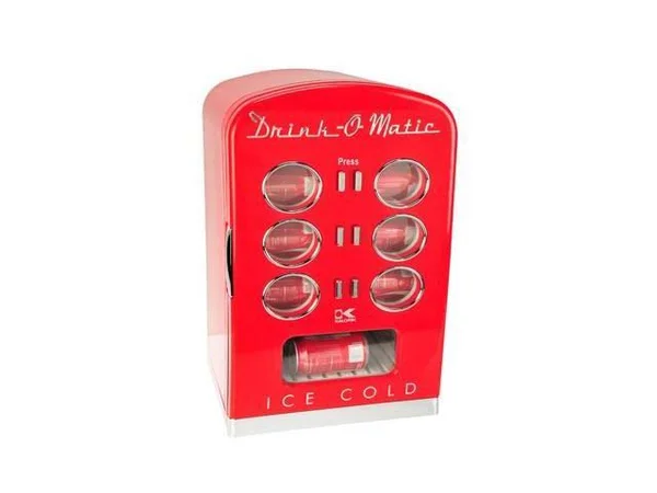 Kalorik Retro MCL 36711 Drink O Matic 12-Can Drinks Chiller - 13.5x22 - Red