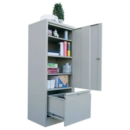 Sandusky Lee HADF301864-08 System Series Storage Cabinet with File Drawer, Forest Green