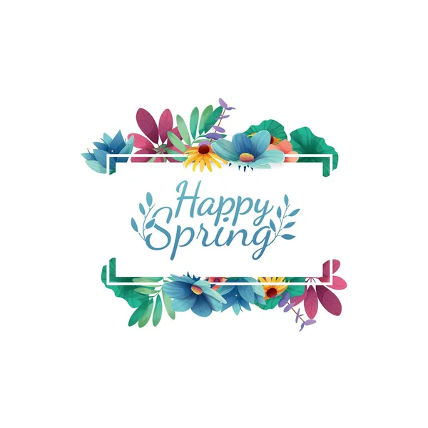 Seasons Decor: Seasons Decor Spring Happy Spring Mural - Removable Wall Adhesive Wall Decal Giant (52x22W x 34x22H) by Fathead
