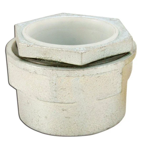 Appleton HUB-400 Straight Conduit Hub, 4 inch, Malleable Iron