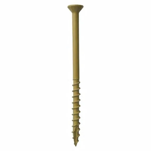 Grip Rite P312STTBK #10 x 3-1/2x22ch Exterior Star Drive Screws, Tan 25 lb Bucket