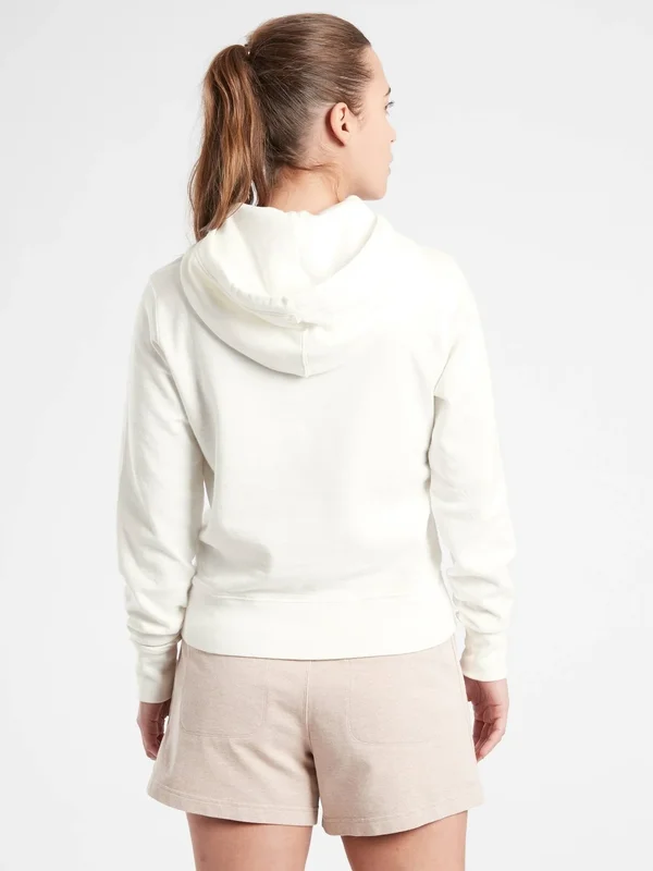 Athleta Women's Sundown Hoodie Sweatshirt Calla Lily Petite Size Xs