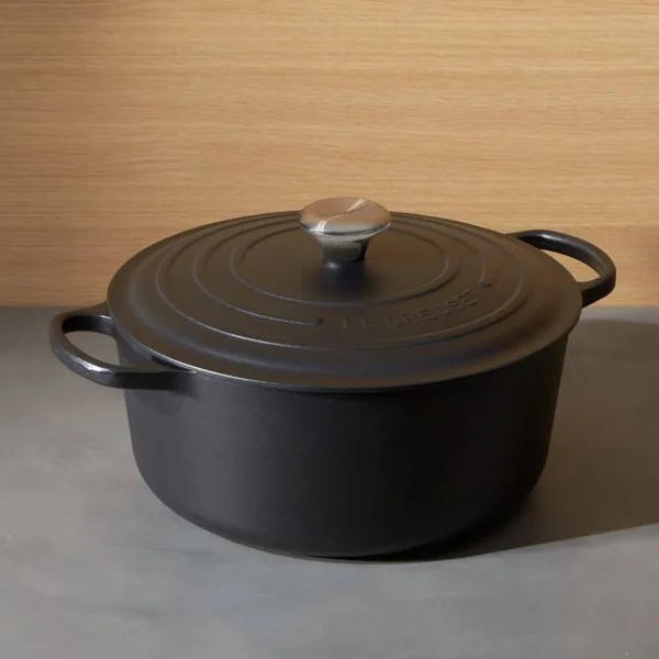 Le Creuset Signature 7.25-Qt. Round Licorice Dutch Oven with Lid