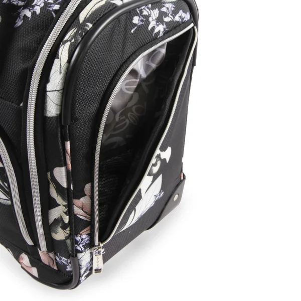 Bebe Valentina Wheeled Under The Seat Carry-On Bag Black Floral