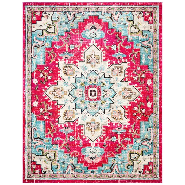Safavieh Madison 400 Rug Collection MAD473F - Grey - Gold - 5& x 5& Square