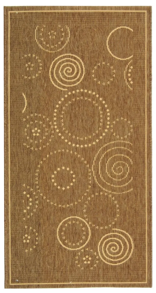 Safavieh Courtyard CY1906-3009 5&3x22 x 7&7x22 Brown - Natural Area Rug
