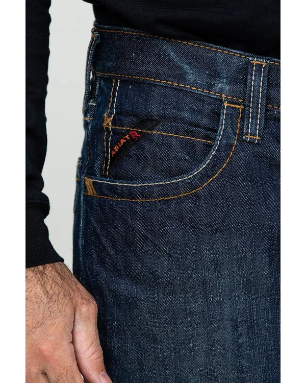Ariat Men's FR M4 Low Rise Basic Boot Cut Jean - Shale 32, 36