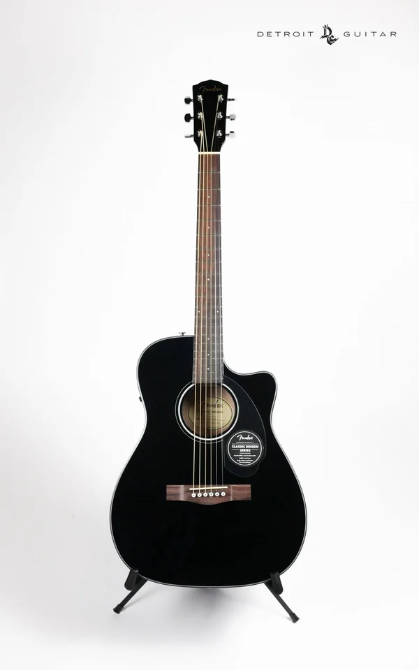 Fender CC-60SCE Concert Acoustic Guitar - Black