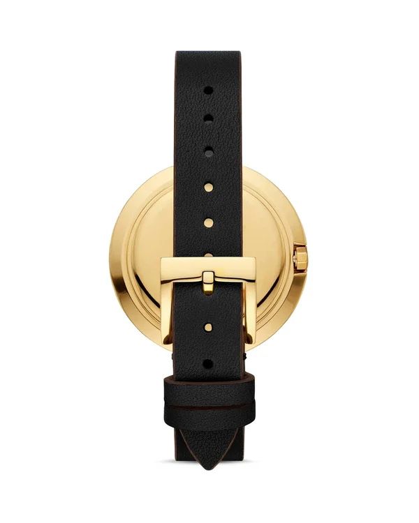 Tory Burch The Miller Leather Strap Watch - 36mm - Black