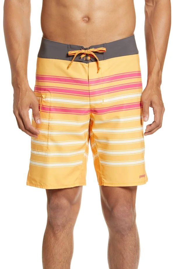 Patagonia Stretch Planing 19x22 Boardshort - Men's 38 Rugby Breakup: Saffron