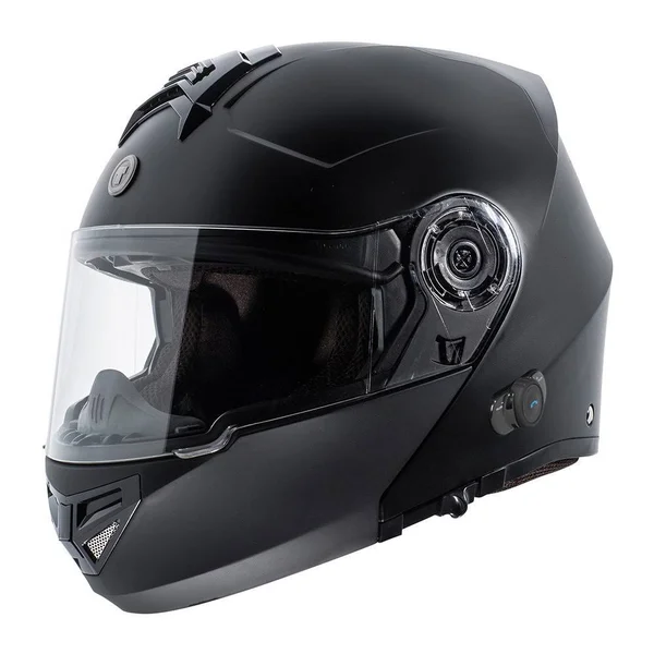 Torc T27 Full Face Modular Helmet with Integrated Blinc Bluetooth (Flat Black, Small)