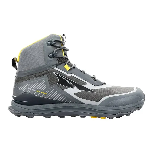 Altra Men's Lone Peak All-Wthr Mid Gray/Yellow - 10.5
