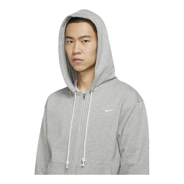 Nike Men's Dri-Fit Standard Issue Full-Zip Basketball Hoodie, Small, Dark Grey Heather