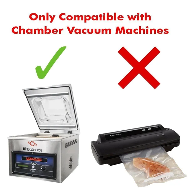 UltraSource Vacuum Chamber Pouches, 3 mil, 4x22 x 6x22 Pack of 4500