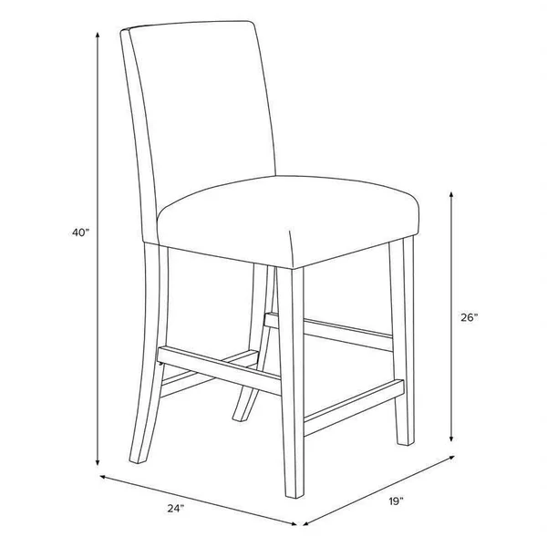 Skyline Preston Counter Stool - Velvet White