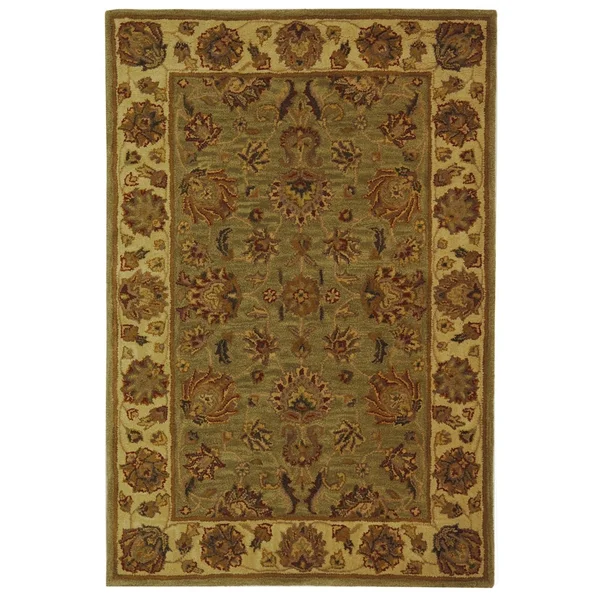Safavieh Heritage HG343A Green - Gold 4& x 6& Area Rug