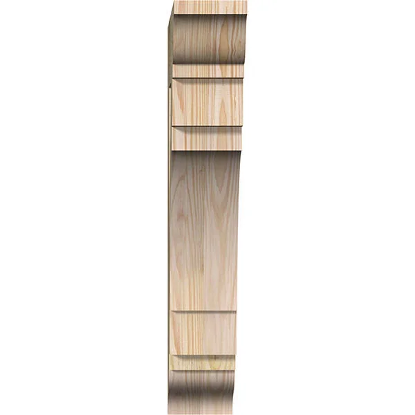 4x22W x 16x22D x 24x22H Merced Traditional Rough Sawn BRACKET - Douglas Fir
