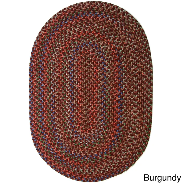 Rhody Rug Katie Indoor/Outdoor Braided Rug (Brown - 7& x 9& Oval)