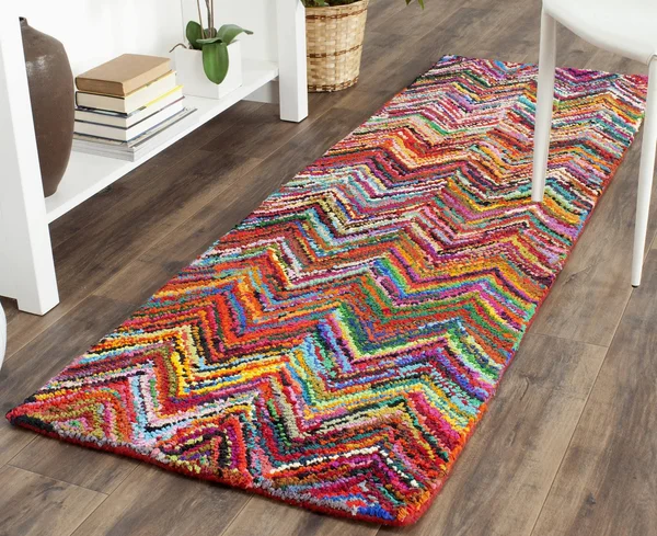 Safavieh Nantucket Pink/Multi 9& x 12& Area Rug