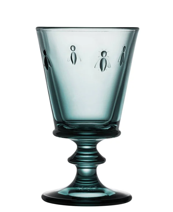 La Rochere Napoleon Bee 8 oz. Wine Glasses - Set of 6 - Blue