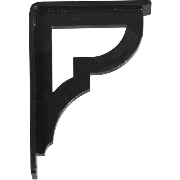 1 1/2x22W x 12x22D x 15x22H Bradford Wrought Iron BRACKET, (Single Center brace), Antiqued Brass