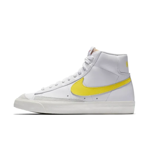Nike Blazer Mid &77 Vintage Men's Sneakers - White/Opti Yellow - 9.5