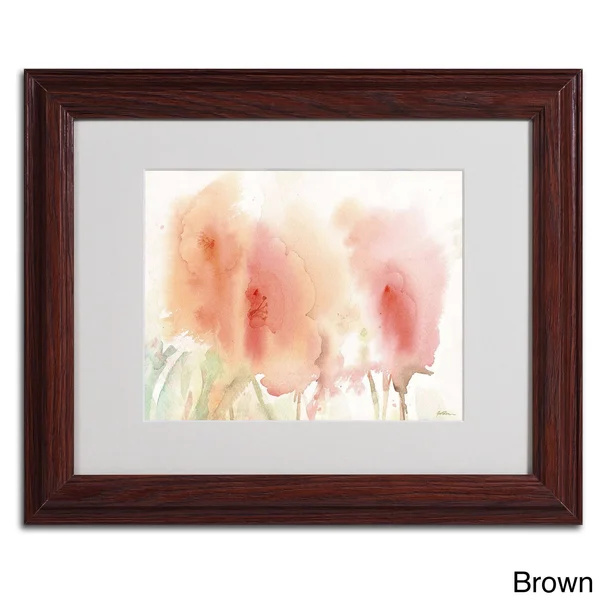 Trademark Fine Art Coral Composition Canvas Art by Sheila Golden, Wood Frame, Size: 16 x 20