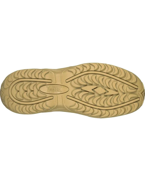 Reebok Women's Rapid Response RB Stealth 8-Inch Composite Toe Side Zip Boots-Desert Tan