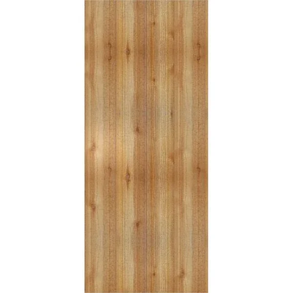 Ekena Millwork RBJ06S21X051RWR 21 1/2x22W x 51x22H TimberCraft Four 5 3/8x22 Boards Joined Board-n-Batten Shutters, Rough Sawn W