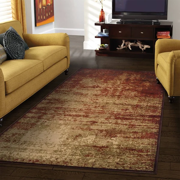 Superior Modern Afton Acid Wash Area Rug (5'X8') Grey