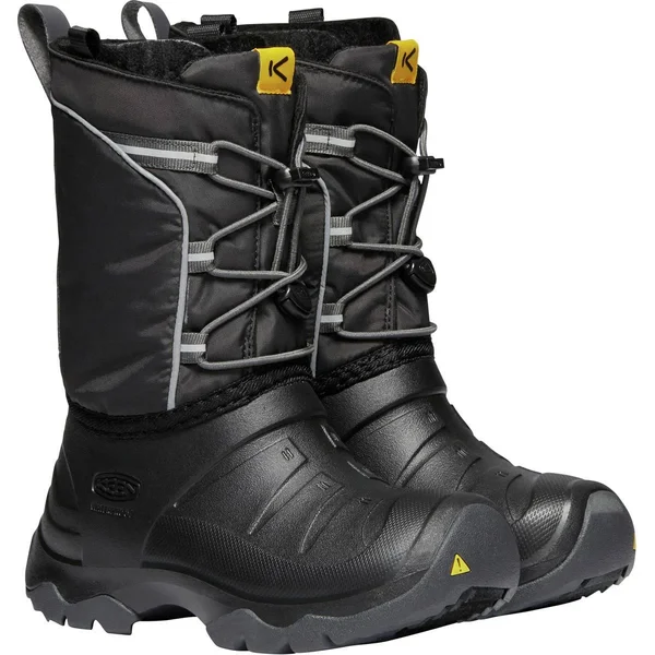 Keen Youth Lumi Waterproof Boot - 3 - Black, Magnet