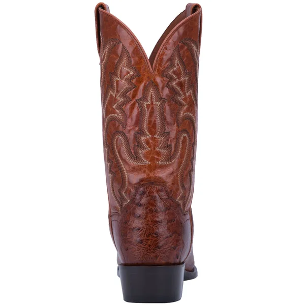 Dan Post Men's Pugh Cowboy Boot Dpp5210, Cognac Ostrich