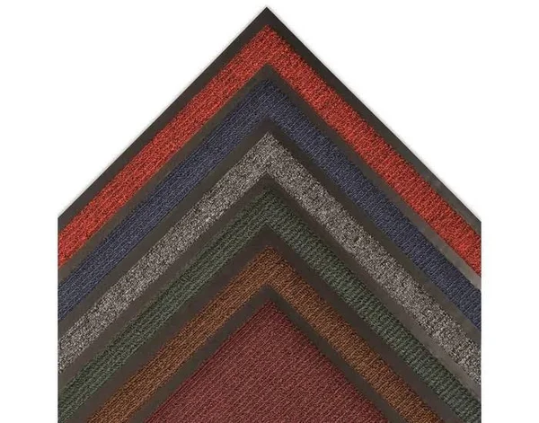 Notrax Estes 132 Burgundy Indoor Decalon Carpeted Entry Mat - 6 ft Width - 4 ft Length - Vinyl Backing Material - 132 4 x 6 BGND