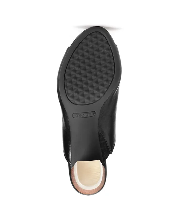 Aerosoles Women's Birdwatcher Sandal, Size: 6.5, Black Leather