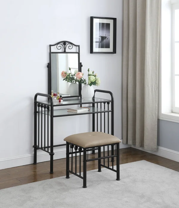 Coaster Livingston Metal Bed Queen Dark Bronze