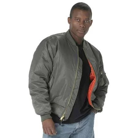 Rothco Ultra Force MA-1 Flight Jacket - Black - 7324 8X