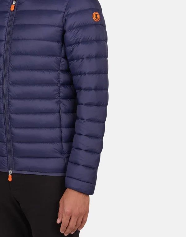 Save The Duck Basic Hooded Jacket - Blue, Regular S