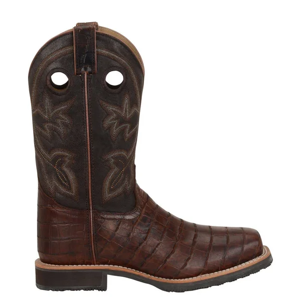 Double H Wide Square Safety Toe Roper 12x22 12 Men's Chocolate