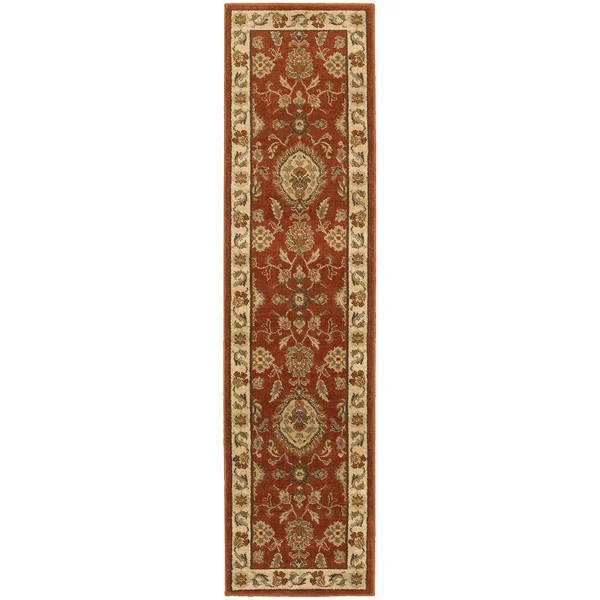 Oriental Weavers Casablanca 5317d 5&3x22 x 7&6x22 Red - Beige Rug