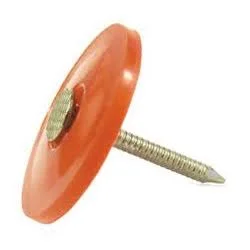 FastenerUSA 1x22 x 12-Gauge Ring 304 Stainless Steel Plastic Cap Nails 2m ProPak 42PDPCH