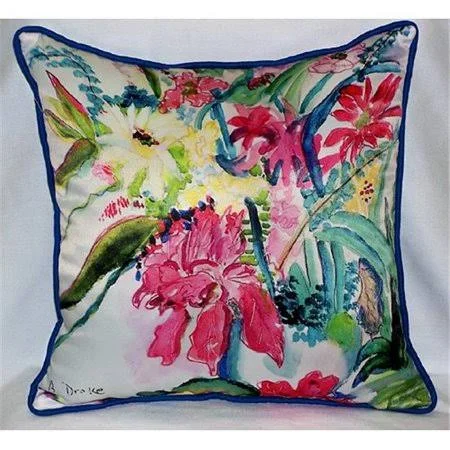 Betsy Drake HJ722 Multi Florals Art Only Pillow 18x22x18x22