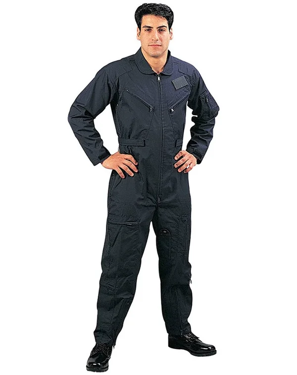 Rothco Long Sleeve Flightsuits Navy Blue (7503) 3X-Large - Navy Blue