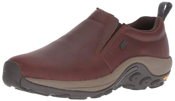 Merrell Men's Jungle Moc Leather Waterproof Ice+ - Size: 13, Merrell Oak