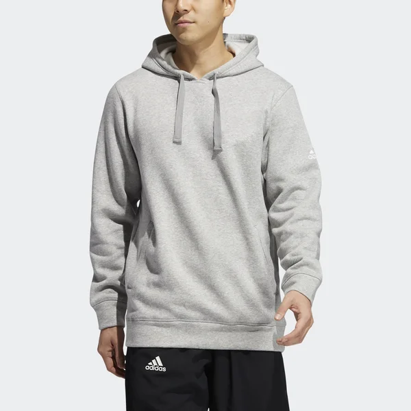Adidas Fleece Sportswear Hoodie, Light Heather Grey, Men's Light Heather Grey, L