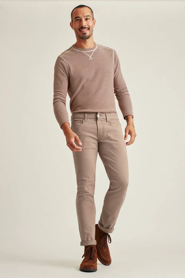 Extra Stretch Travel Jean Pants Athletic for Men by Bonobos - Walla Walla Walnut - 32