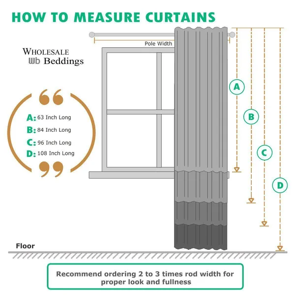 Willow Thermal-Insulated Blackout Curtain Panels (Set of 2) 84 x 108x22 Pair - White