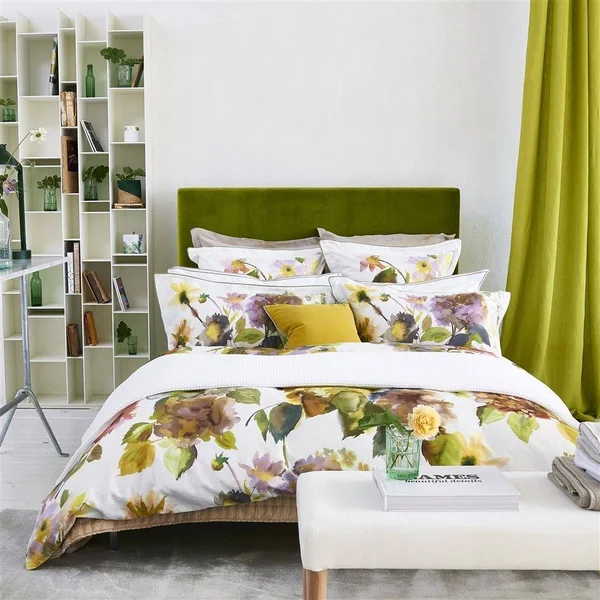 Designers Guild Palace Flower Birch Queen Sham